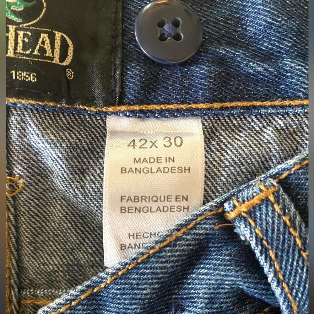 Redhead Men’s Field Pants 42x30 Denim Bass Pro Hunting Two Tone Outdoors Jeans - Picture 2 of 7